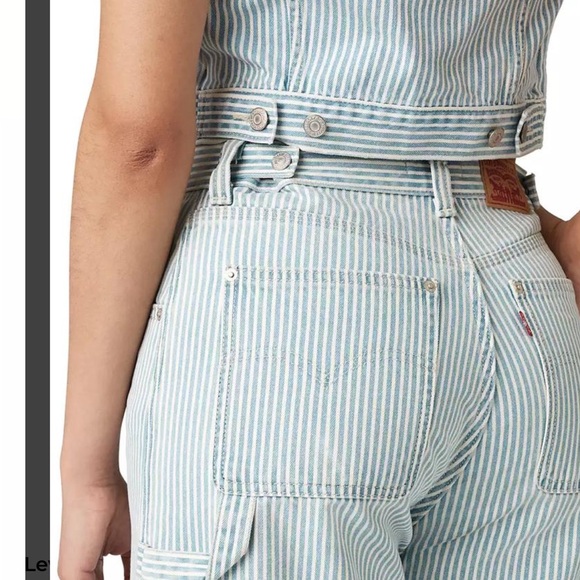 Levi's Blue and White Striped jeans - Picture 5 of 5